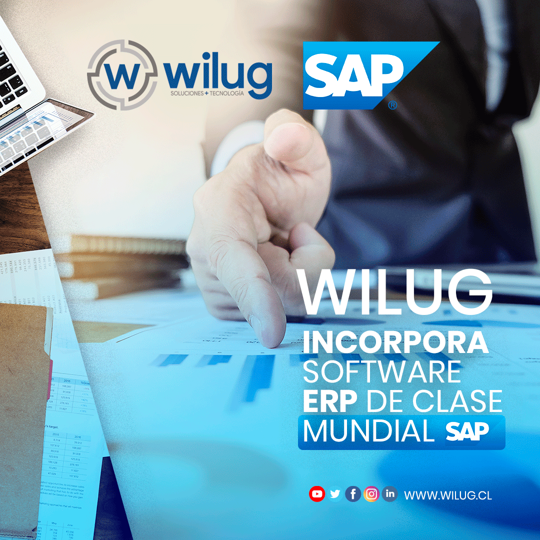 <a href="/wilugchile/">Wilug</a> incorpora SAP un software ERP de clase mundial.

Es un software que permite la integración de todas las áreas de la empresa; contabilidad, finanzas, logística, ventas entre otros. Para facilitar la coordinación, planificación y la toma de decisiones. #SAP