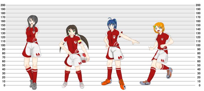 身長比較のtwitterイラスト検索結果