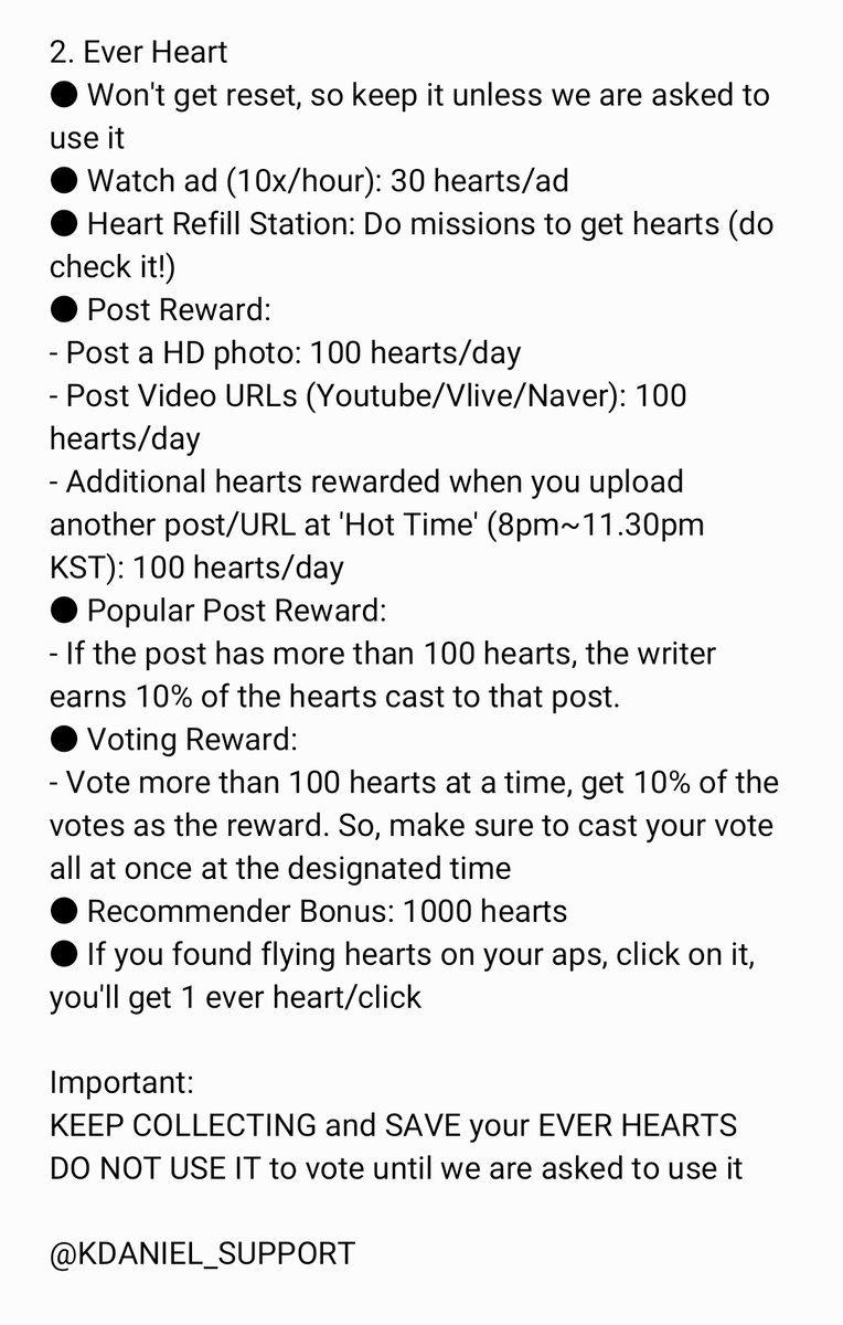 Danity!Kang Daniel is up against BG, so please install choeadol if you haven'tUse this tutorial if you don't know how to do it:  https://bit.ly/2Bgvqi8 Keep collecting Daily & Ever Hearts everydayOnly use DAILY HEARTS to vote unless we are asked to use ever hearts