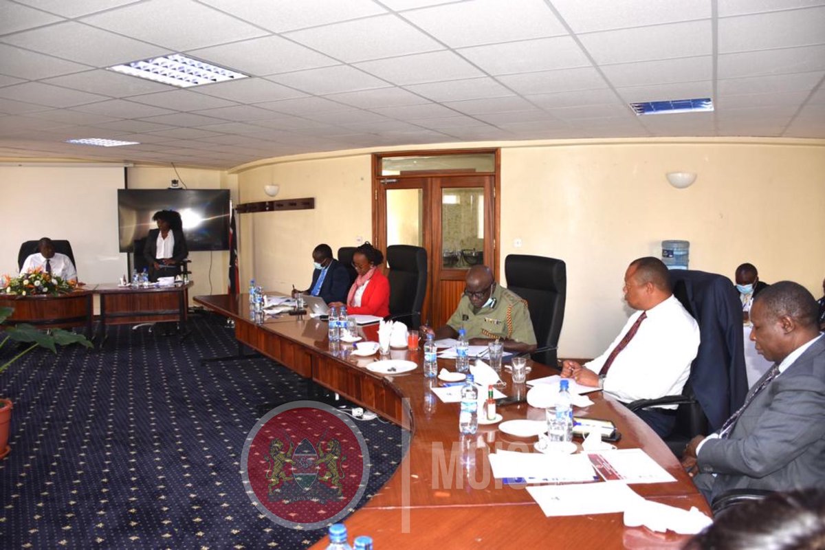 InteriorKE's tweet photo. Heads of Departments under our Ministry, led by Dr.@FredMatiangi, were at KICD, Ngara, to review their performances where they highlighted challenges &amp; expectations for the new financial year. Top of the agenda, also, was the progress in reforms for @NPSOfficial_KE &amp; @PrisonsKe. https://t.co/M1c2ogxnFa