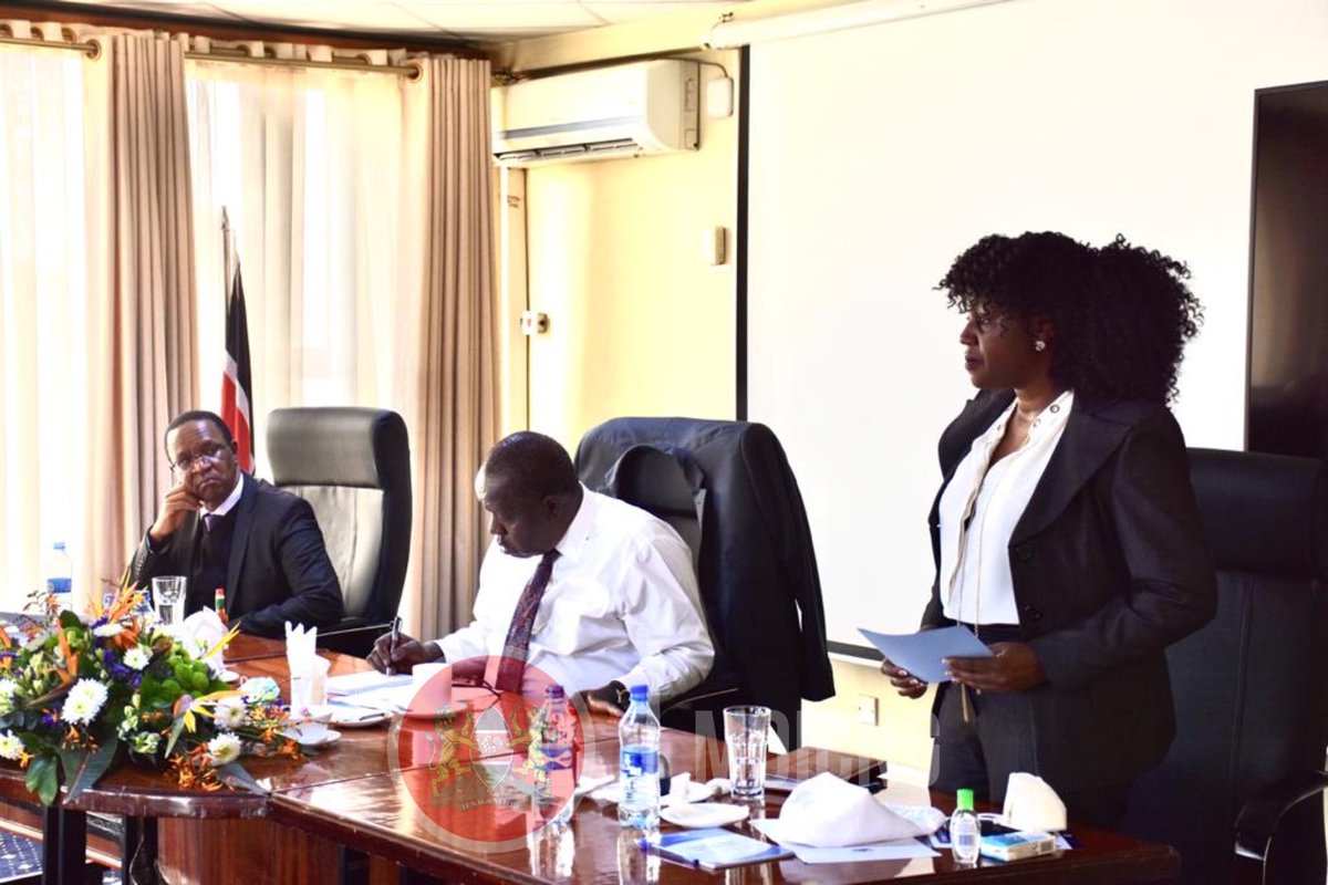 InteriorKE's tweet photo. Heads of Departments under our Ministry, led by Dr.@FredMatiangi, were at KICD, Ngara, to review their performances where they highlighted challenges &amp; expectations for the new financial year. Top of the agenda, also, was the progress in reforms for @NPSOfficial_KE &amp; @PrisonsKe. https://t.co/M1c2ogxnFa