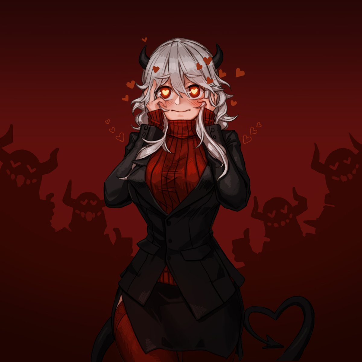 Mistcastle Modeus X V Twith T Co D7jlosecu8 Pixiv T Co aoojs97c Helltaker Helltakerfanart