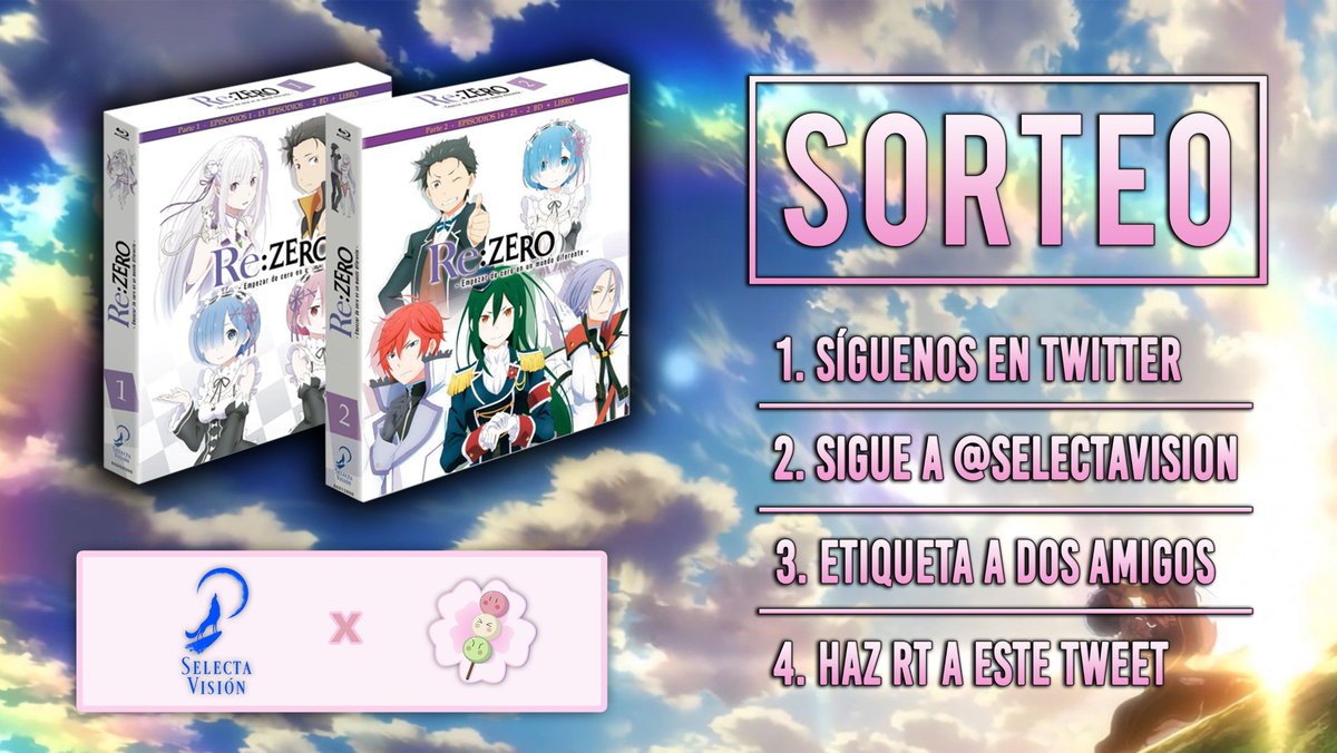 HanamiDangos's tweet image. 🎁 Por el gran estreno en #cines de #HumanLost traemos:

¡#SORTEO de todo RE:ZERO en 2 Blu-ray EDICIÓN COLECCIONISTA!

1⃣ Seguir en Twitter a @SelectaVision y @HanamiDangos.
2⃣ Dar RT.
3⃣ Mencionar a 2 amigos en los comentarios.

Vive el fascinante #FenómenoHumanLost el 26/06 🎬
