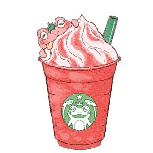 Twoucan イチゴフラペチーノガエル の注目ツイート イラスト マンガ コスプレ モデル