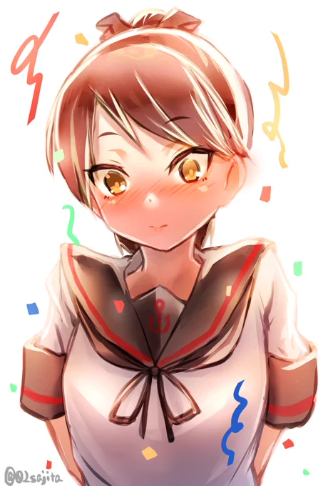 #敷波進水日 遅くなっちゃったけれど 