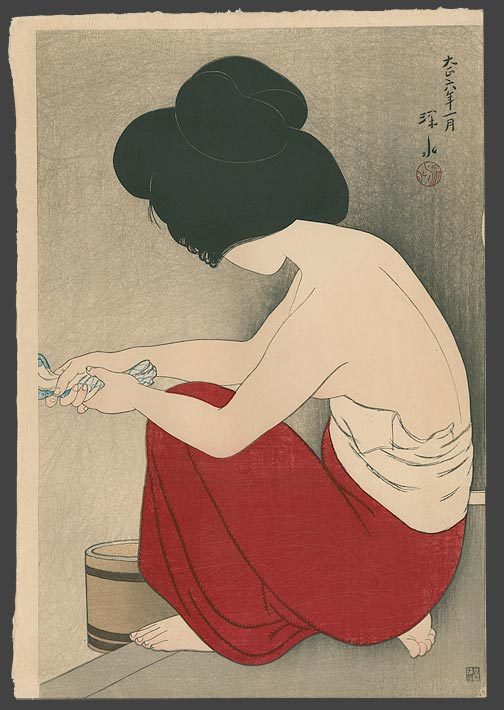 After the Bath,1917, Ito Shinsui