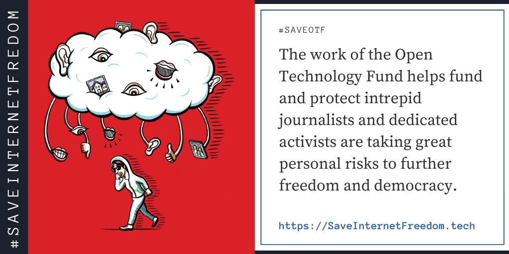 Support <a href="/OpenTechFund/">Open Technology Fund</a> to protect your privacy.

Support <a href="/OpenTechFund/">Open Technology Fund</a> to protect your right to freedom of expression &amp; access to information.

Support <a href="/OpenTechFund/">Open Technology Fund</a> to protect human rights worldwide.

Sign this letter: saveinternetfreedom.tech

#saveinternetfreedom #SaveOTF