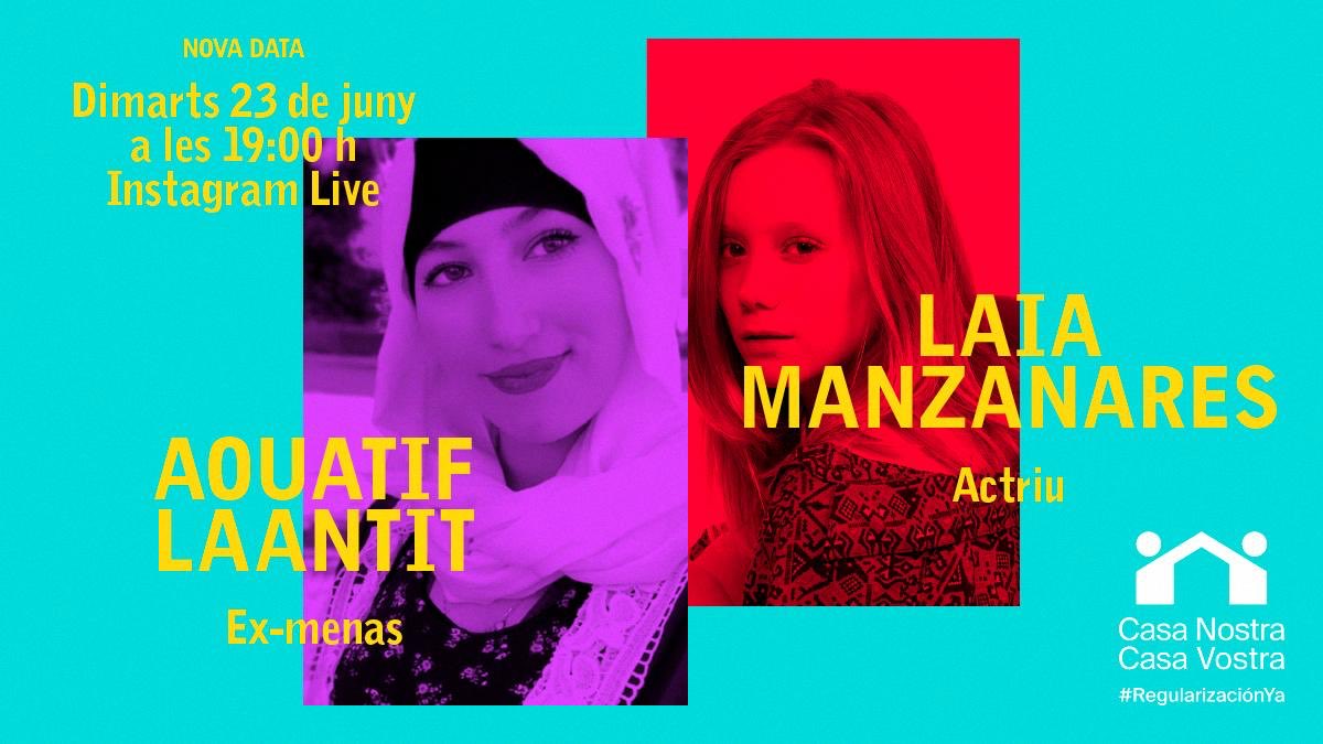 Demà DIMARTS 💜 Nova conversa amb LAIA MANZANARES (@LaiaManzanares) + AOUATIF LAANTIT (<a href="/exmenas/">exmenas</a>) per conèixer a fons la realitat dels joves migrants

📲 A partir de les 19:00, a Instagram! instagram.com/ex_menas_offic…