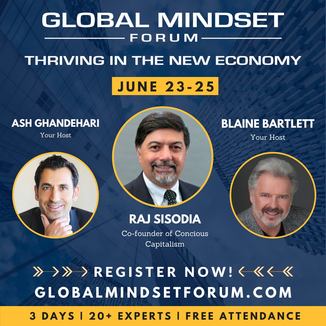 Would you like to learn how to step up and thrive during an unprecedented disruption in the marketplace? In a time like this, the Global Mindset Forum is more important than ever. Please don’t miss this! You can use this unique link for your free access: lnkd.in/dBTnEHW