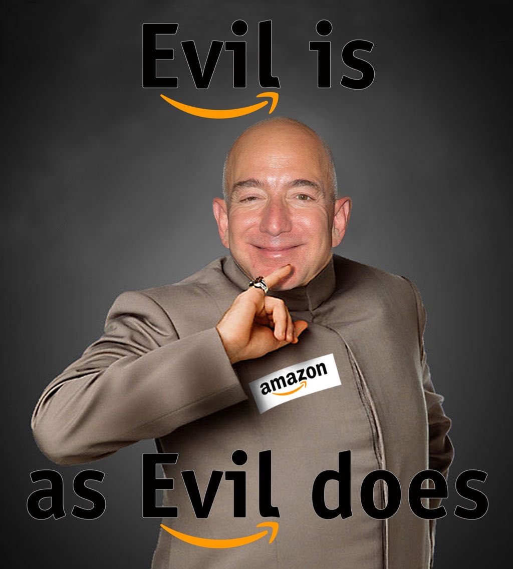 WulffJones's tweet photo. After 8 years of Prime Membership, I deleted my Amazon account today.
Amazon destroys small and and even large business at time when we need them more then ever. Bezos wants total market domination. Take a stand and join me in deleting your account today. #amazonisevil https://t.co/wQJOUblsoV