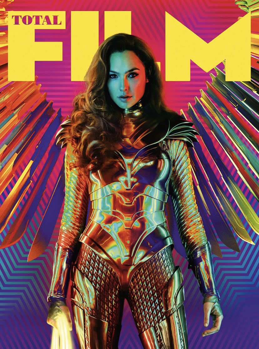 GalGadot's tweet photo. I know I keep saying it, but I’m SO excited to share #WW84 with the world! For a sneak peek check out the latest issue of @totalfilm . 🙅🏻‍♀️ 🌍 💫 https://t.co/RJSP5a5QlT