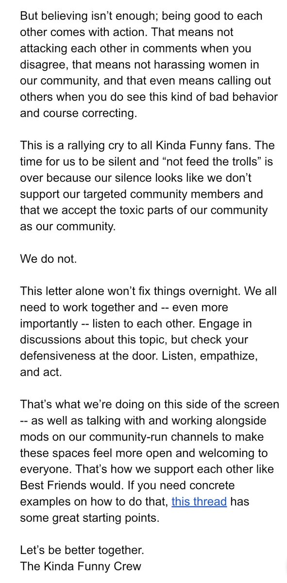 KindaFunnyVids's tweet image. To our community: let’s be better together.