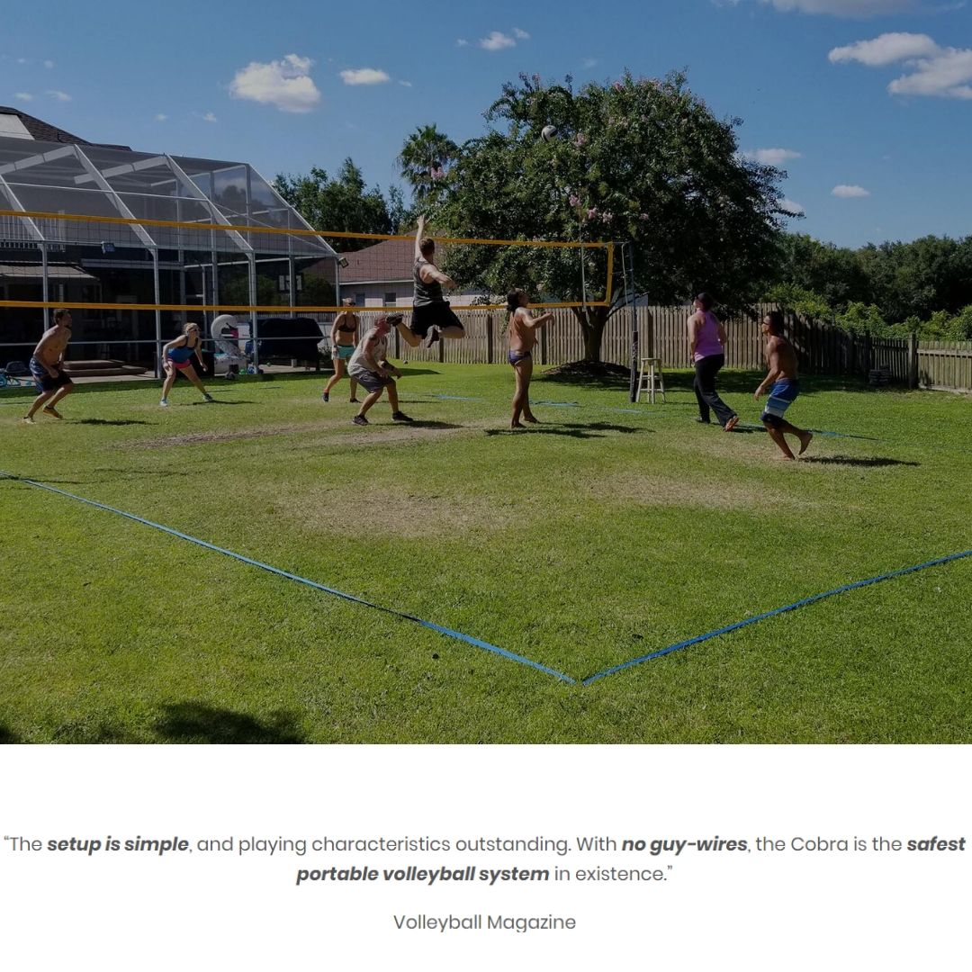 Don't just take our word for the level of care and quality that our team and product provides - read what our clients have to say about Cobra below!
cobravolleyball.com/testimonials/
#poolvolleyball #outdoorfun #volleyball #sport #sportsequipment #outdoorsports #beachtennis #badminton