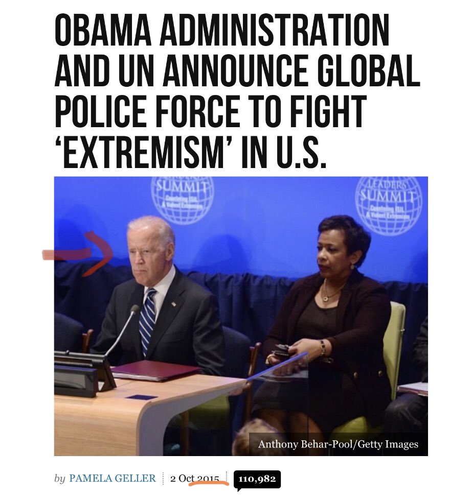 Welcome to the BIDEN Presidency  https://www.breitbart.com/politics/2015/10/02/obama-administration-and-un-announce-global-police-force-to-fight-extremism-in-u-s/