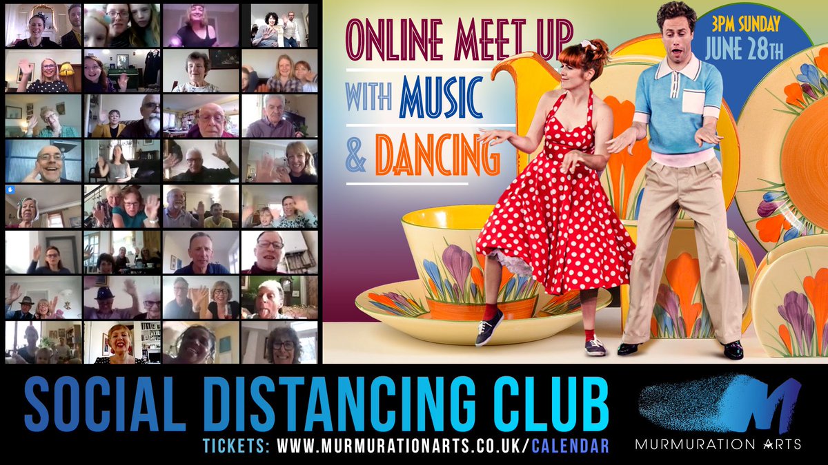 I’m playing live on Zoom this Sunday at 3pm! With the fabulous <a href="/MurmurationArts/">Murmuration Arts</a> <a href="/MarionDuggan/">Marion Rose</a> @DanceFloorAct and featuring VERY special guest <a href="/Ailala/">Aila Floyd</a> of The <a href="/BEESKNEESplease/">The Bee's Knees</a> 
Tickets: murmurationarts.co.uk/calendar 
Sun 28 June: Murmuration Social Distancing Club