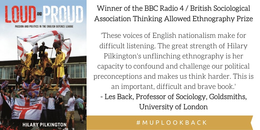 ManchesterUP's tweet photo. Today's #MUPLookBack: 'Loud and proud: Passion and politics in the English Defence League' by Hilary Pilkington | Listen to Hilary on @BBCRadio4 #ThinkingAllowed https://t.co/x6GbeSwc2r | This book is Open Access on Manchester Hive https://t.co/3SzXGpq4kD | #nationalism #EDL https://t.co/TQfb8W6AmZ