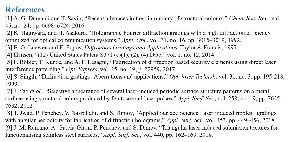 OEA_journal's tweet image. #OEA_Hightlight [Original Article] Omnidirectional iridescence via cylindrically-polarized femtosecond laser processing
#Institute_of_Electronic_Structure_and_Laser
#Laser_processing #Structural_colors #Radial_polarisation
dx.doi.org/10.29026/oea.2…