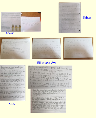 overleighY3's tweet photo. Terrific English work from Year 3 linked to mummification - well done, super facts and information found! Thank you for sharing with us! https://t.co/tqQOxIc1vV
