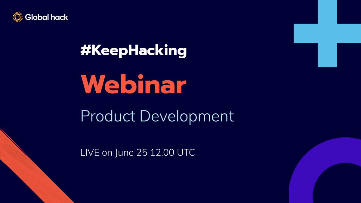 theglobalhack's tweet photo. New week, new #KeepHacking webinar episode! This week we're exploring the mighty field of product development Just how should you go about developing your product? Find out Thursday LIVE 🎙 https://t.co/bVUYy9Q6w2