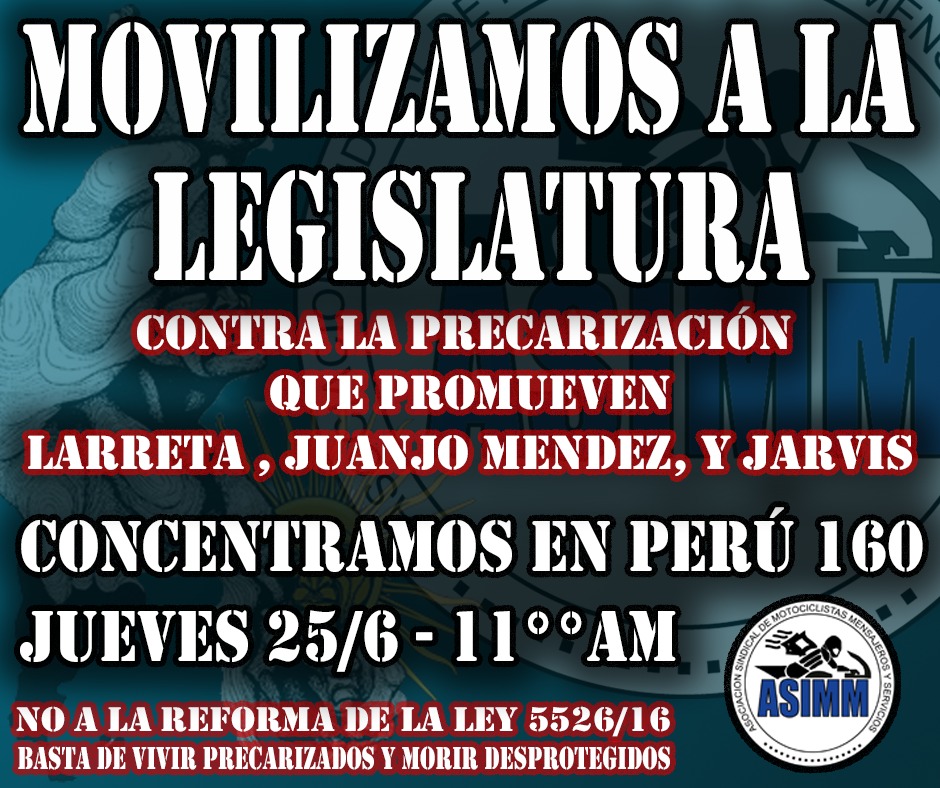 ASiMM1804's tweet photo. Movilizamos a la @LegisCABA contra la precarización q promueven @horaciorlarreta @soyjuanjomendez y @jarvisezequiel . Basta de VIVIR PRECARIZADOS y MORIR DESPROTEGIDOS. https://t.co/NW4a7HF90M