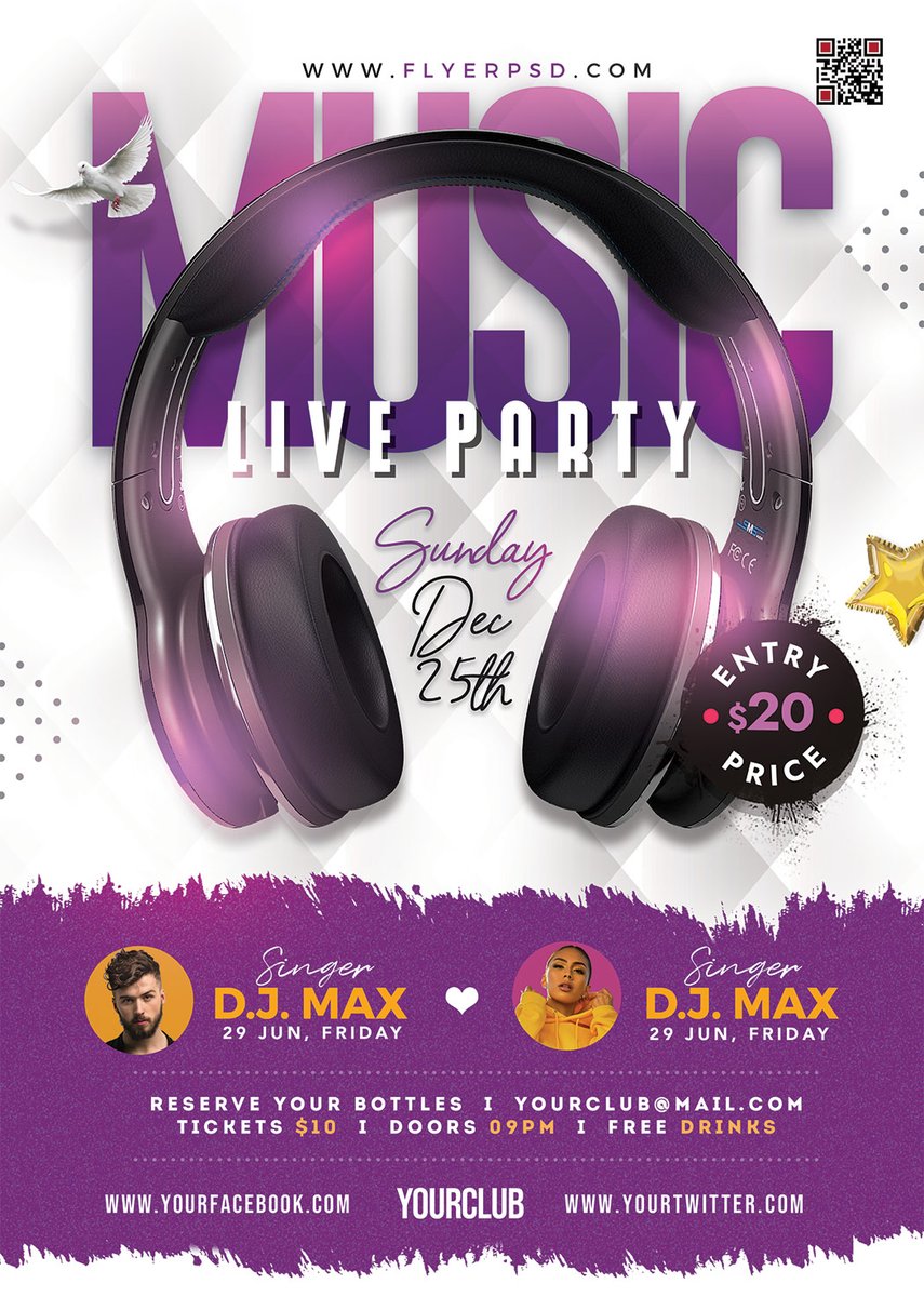 Free Live Music Event Flyer PSD
Download Here >> flyerpsd.com/downloads/live…

#freepsd #psd #photoshop #graphicdesign #eventflyer #livemusic #freeflyer #freedesign