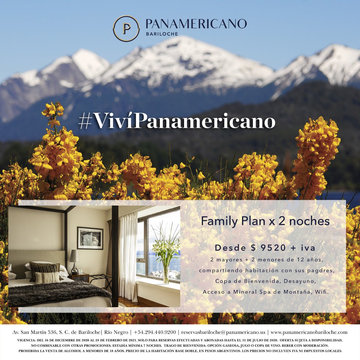 Queremos volver a recibirte. En Panamericano Bariloche sabemos de tus ganas de visitarnos, y preparamos estas increíbles #promos para que muy pronto lo puedas hacer realidad! #volveremosaviajar #quedateencasa #vivipadisfrutenamericano #experienciapanamericano #bariloche