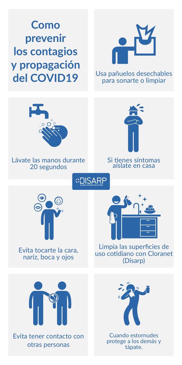 Disarp's tweet image. Desde DISARP os seguimos recordando la importancia de la limpieza de manos y desinfección de superficies para combatir el #COVID19