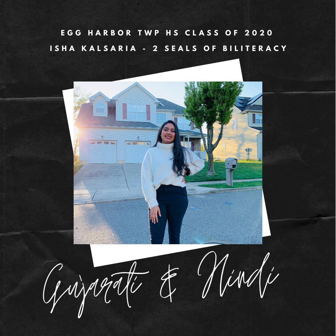 EHTNJWldLangML's tweet photo. 1/2 @EHTNJHS proudly congratulates the following seniors in the #Classof2020 who are graduating with TWO #SealsofBiliteracy #EHTPride #njsealofbiliteracy https://t.co/a6bDAvkBIP