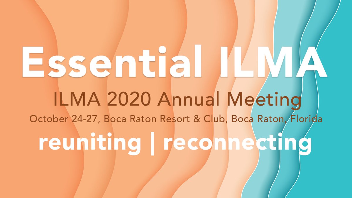 ILMATweets's tweet photo. Registration for the ILMA 2020 Annual Meeting, #EssentialILMA is now open! https://t.co/sc0S4bVDCf https://t.co/SLkGjrLKzU