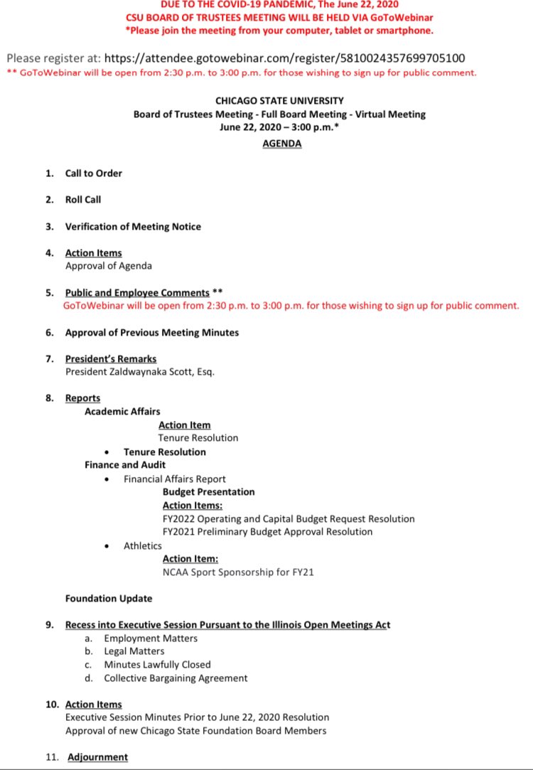 CSUCougarPride's tweet photo. Today’s BoT meeting agenda has been updated. Meeting is still at 3. Public comment sign-up time is 2:30-3.

https://t.co/UMy5JuEoTw https://t.co/QEmAli9oHj