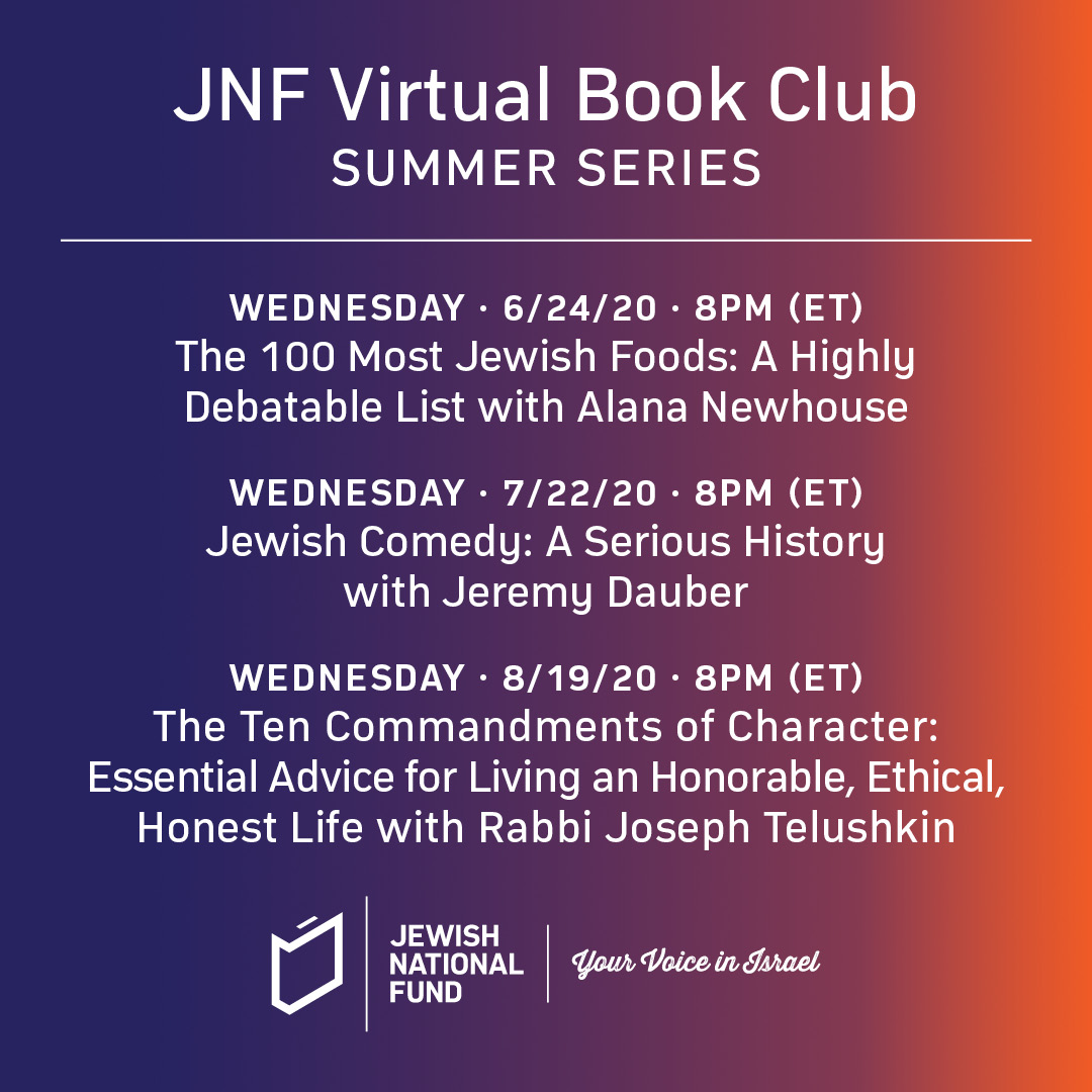 JNFUSA's tweet photo. We are 2 days away from the start of our Summer Reading Series, a unique twist on a book club where you will be able to engage with the author. All discussions will be moderated by @stevenshalowitz, host of IsraelCast. 📚
#PoweredByJNF #JNFVirtualBookClub https://t.co/EnPL3oLsUY