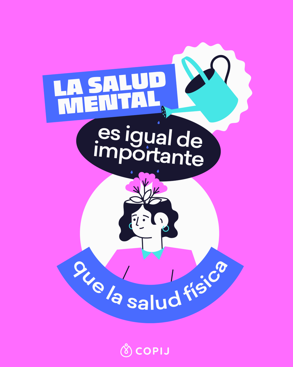 Mantenerse sano también involucra sentirnos plenos mentalmente. ✊

#COPIJ #SALUDMENTAL