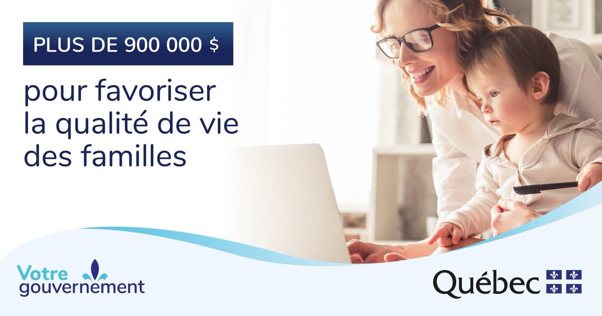 Des familles heureuses, ça donne des travailleurs heureux qui contribuent ensuite à une économie plus prospère! Annonce d’une somme de 900 000 $ pour soutenir la conciliation famille-travail avec la @FQOCF et le <a href="/RQcFamille/">Québec Famille</a>, juste ici 👉 bit.ly/37SFgTs #polqc 👩‍👩‍👧‍👦 Bravo!😃
