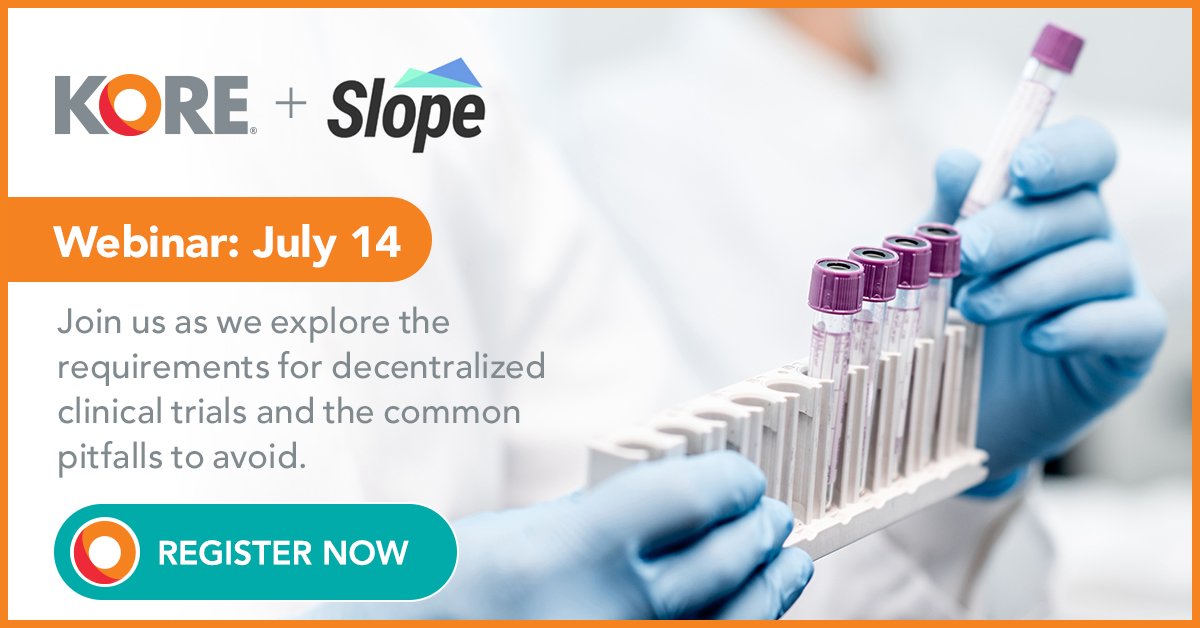 Join KORE and hubs.ly/H0rMDrt0 as we explore the requirements for decentralized #clinicaltrials and the common pitfalls to avoid in the webinar “Demystifying Decentralized Clinical Trials and Enabling Your Study for Success.”  hubs.ly/H0rMP8v0