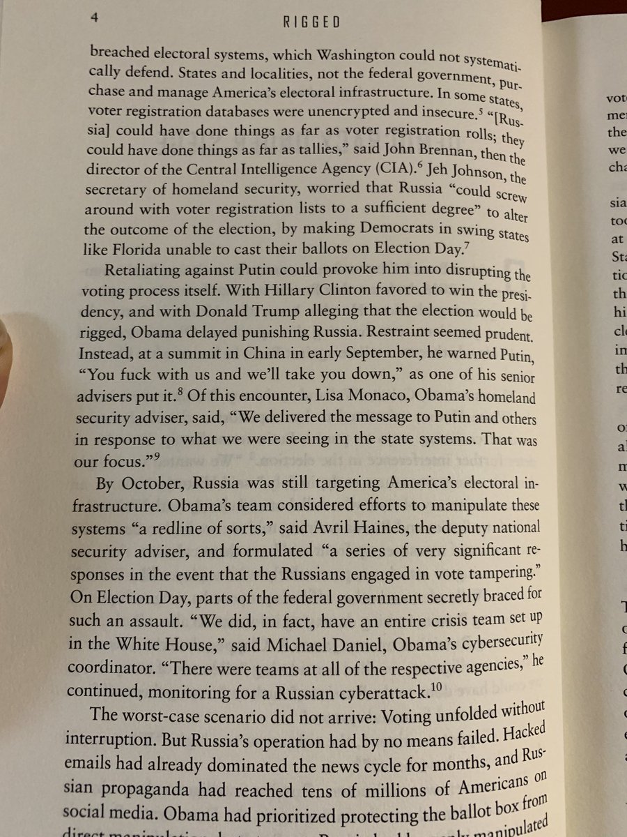 3. With regard to #2 Obama officials, including Homeland Sec. Jeh Johnson and CIA Director John Brennan, were concerned that Russia may attempt to actually tamper with voter registration, and even with vote tallies 