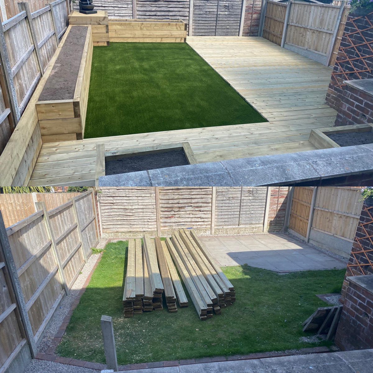 At AG we design &amp; create garden transformations inc supply &amp; fit #decking, #cladding &amp; #artificialgrass! 

We provide a CAD design so you have a visual of the final product before we commence any work! 

For a free quote contact us on...

📞 07596904625
📧 info@ag-grass.co.uk