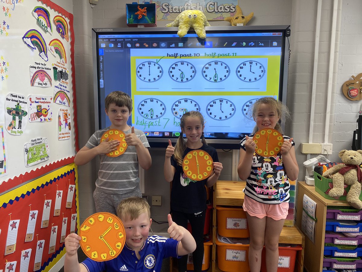 MissSmi98448748's tweet photo. A great maths day today in our Y2 bubble... we have made our own clocks and started to learn to tell the time! β° @GreenwoodSch @FHTMaths #bubblelearning #primarymaths https://t.co/ax5ScC3WQG