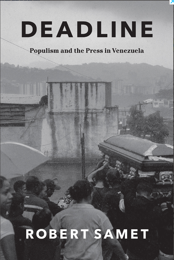 Reighangillam's tweet photo. I had the pleasure of talking to @robertnsamet about the relationship between populism and journalism. Learn more about his book Deadline: Populism and the Press in Venezuela (@UChicagoPress) on the @NewBooksAnthro podcast. https://t.co/eX5YpUzeXn https://t.co/wJdlQjHJu2