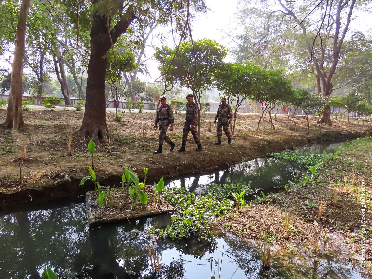 OperationGanga's tweet photo. Bio-Remediation of Nallahs in Battalion Area of Responsibility.
The Ganga Task Force regularly carries out Bio-remediation of polluted nallahs at Allahabad, Kanpur &amp; Varanasi.
@cleanganganmcg @adgpi @narendramodi @PMOIndia
@MoJSDoWRRDGR
@NRDWP_MDWS
@DefProdnIndia
@ProDefLko https://t.co/QKQmHC4AxC