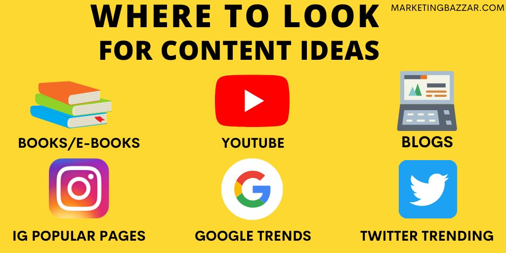 marketingbazzar's tweet image. There&apos;s multiple sources to look for contents ideas
#content #contentsources #contentideas #Marketingbazzar