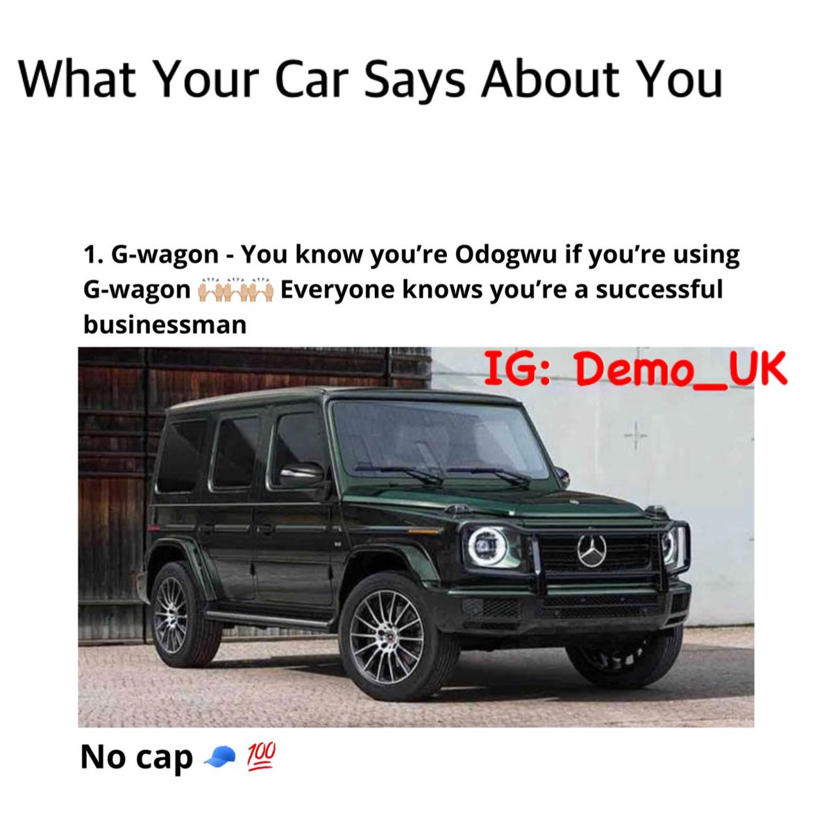 What Your Car Says About You? - THREAD
