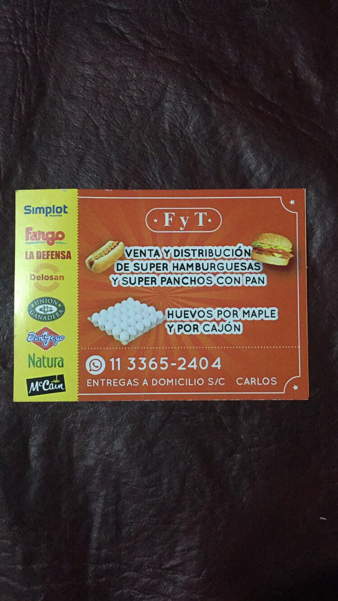 FedeGuillermon_'s tweet photo. Hola, queria mostrar algunos productos que vende mi viejo y su precio. Hace envíos sin cargo en zonas como Banfield, Lanus, Lomas y otros lugares, les dejo todos los datos ahi con una foto de su tarjeta. Me ayudarian muchisimo si aunque sea retuitean esto, gracias. https://t.co/FQq8fEh3Kz