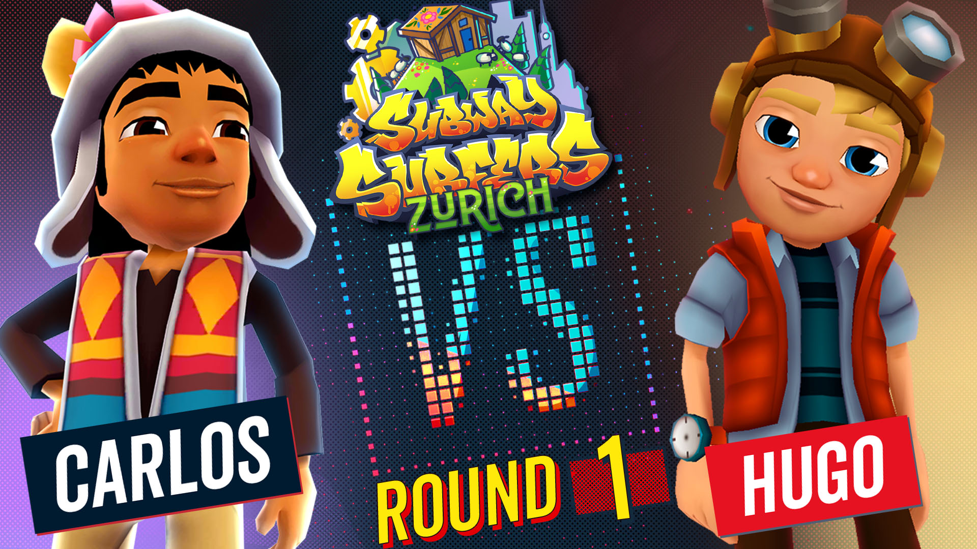 Subway Surfers on X: The Subway Surfers World Tour is off to the city of  Zurich! 🌍🏃‍♀️🏃‍♂️ Get ready for the first round of our Zurich Versus,  featuring Alex and Adam playing