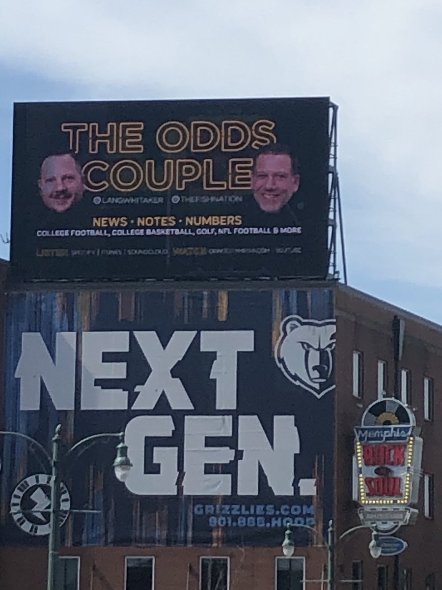 thefishnation's tweet photo. #NBAFriends
Today I salute my #OddsCouple partner and a man I share a billboard with! He’s also in charge of the hot @GrizzGaming
It’s my buddy, @langwhitaker https://t.co/V8xcSkZej4