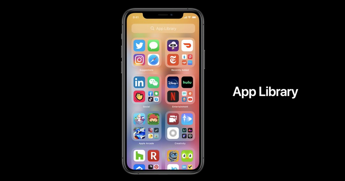New App Library #WWDC2020