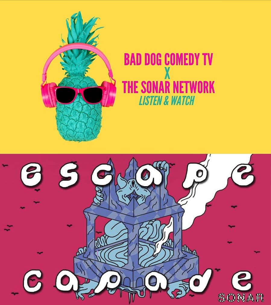 thesonarnetwork's tweet image. Tonight at 9pm on @BadDogTheatre Comedy TV! Escape Capade LIVE! Two comedians will be trapped and must find their way out of The Room. Designed and hosted by the most lovable evil genius in town, @ShannonLahaie!

Watch: youtu.be/6dctC5zcxBY

Donate: baddogtheatre.com/the-sonar-netw…