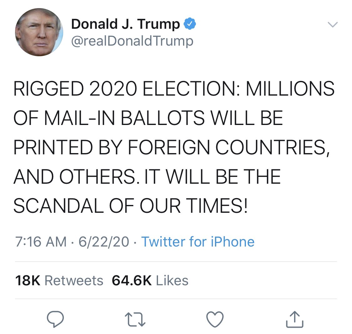 10. At the same time, the “mail-in vote fraud” narrative sets up a convenient diversion for any *actual* tampering at the polls. He can claim that the paper ballots is where the “real” foreign interference occurred. It’s always projection, as you know