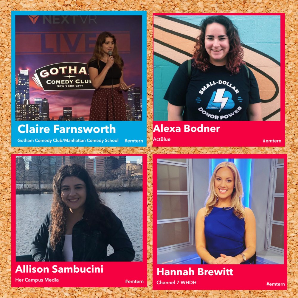 ECCareerDev's tweet image. Check out our #emtern spotlights from 2019 - 2020! We featured over 20 stories of student intern success over this past year and we're excited to share even more in the next year. Become an Emtern today by tagging a photo of yourself with #emtern 🦁💼 (2/2)