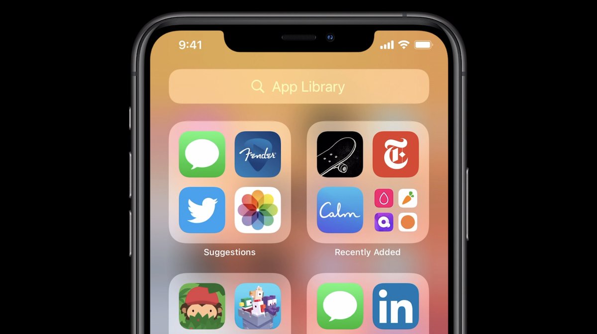 makemac's tweet photo. Suggestions di iOS 14 homescreen App Library  #MakeMacWWDC2020 https://t.co/frtCMVTf2b
