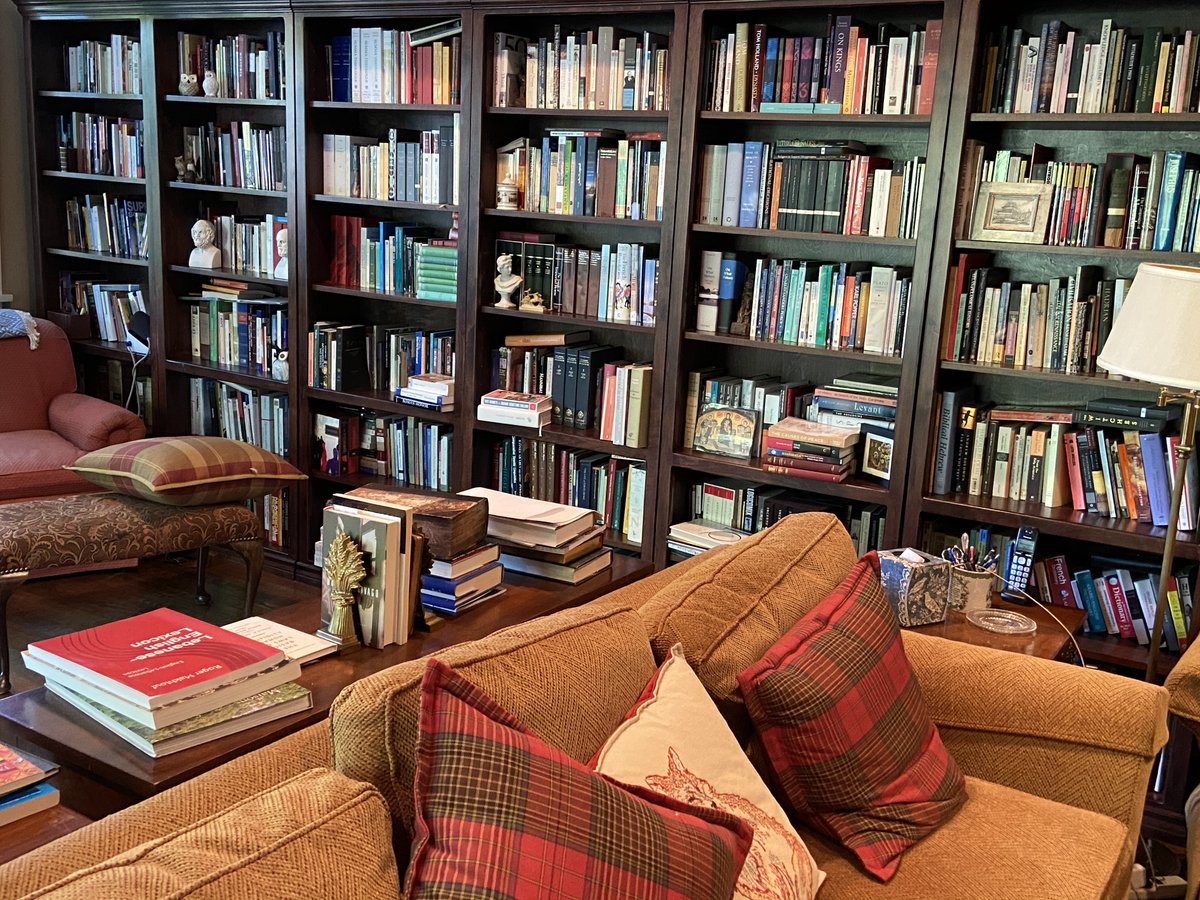nntaleb's tweet photo. After nearly 4 months, the emotion of being reunited with my (nontechnical) library. https://t.co/PWOQSR9KII